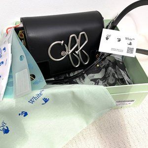 Off-White C/O Virgil Abloh Off 3D Nail Shoulder Bag In Black